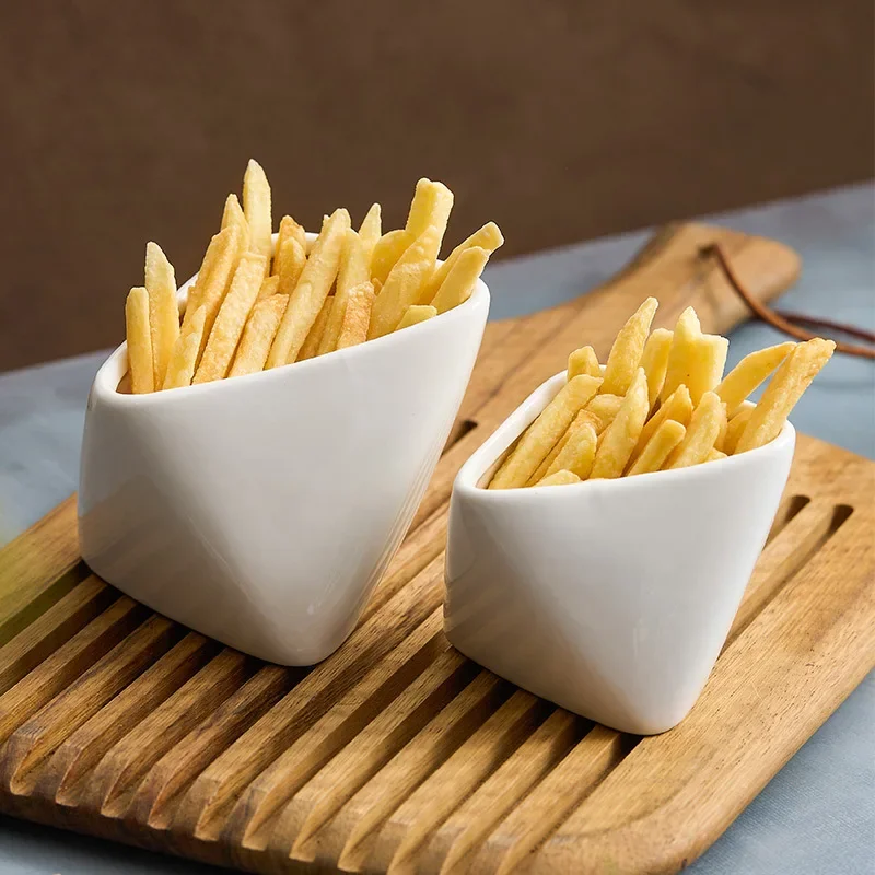 Sauce Dipping Cup - Trójwymiarowa składana filiżanka do frytek ceramiczna