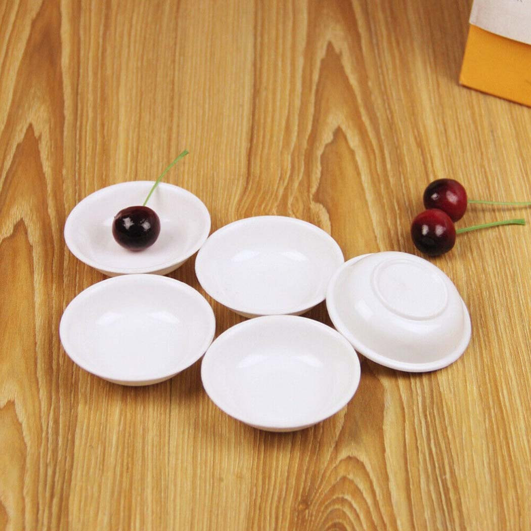 Sauce Dipping Cup - 5 szt. Białe plastikowe naczynia do