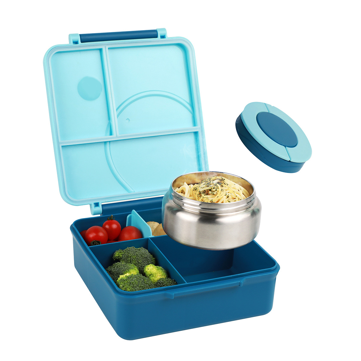 Meal Prep Soup - Pudełko śniadaniowe z czterema siatkami i